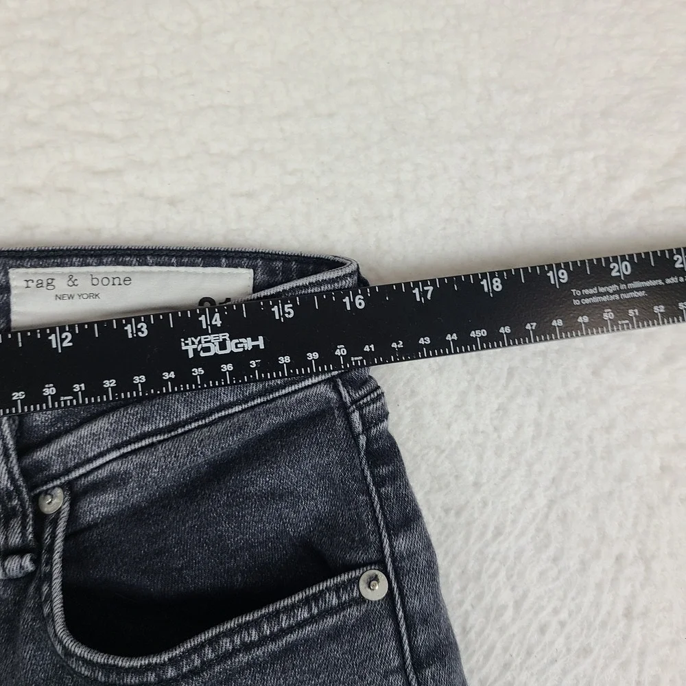 Rag & Bone Jeans Womens 31x30 Black Opal Cate Mid Rise Skinny Medium Wash Denim